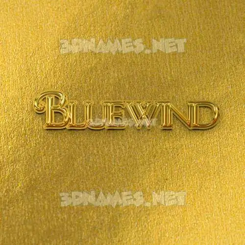 bluewind in All Gold style - 3D name wallpaper bluewind in All Gold style - 3D name wallpaper