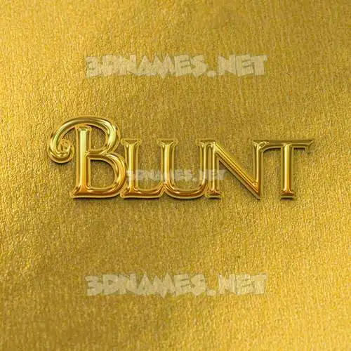 blunt in All Gold style - 3D name wallpaper blunt in All Gold style - 3D name wallpaper