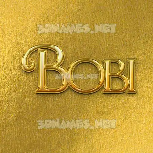bobi in All Gold style - 3D name wallpaper bobi in All Gold style - 3D name wallpaper
