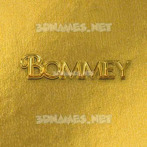 bommey in All Gold style - 3D name wallpaper bommey in All Gold style - 3D name wallpaper