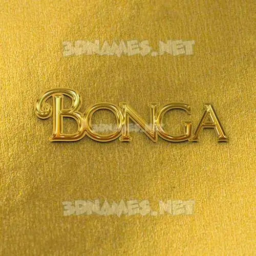 bonga in All Gold style - 3D name wallpaper bonga in All Gold style - 3D name wallpaper