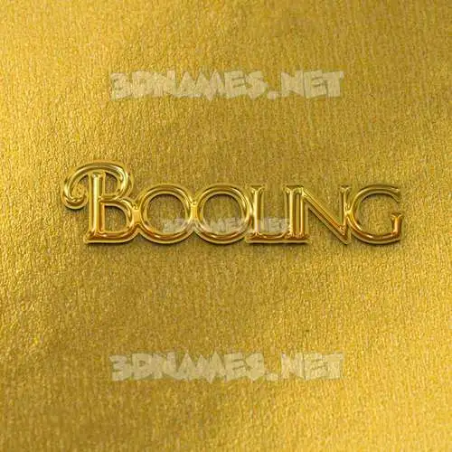 booling in All Gold style - 3D name wallpaper booling in All Gold style - 3D name wallpaper