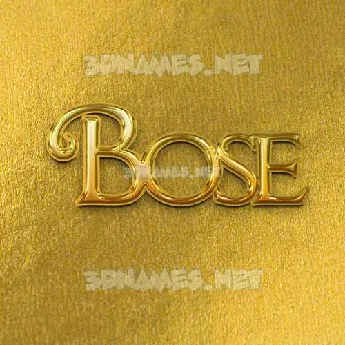 bose in All Gold style - 3D name wallpaper bose in All Gold style - 3D name wallpaper
