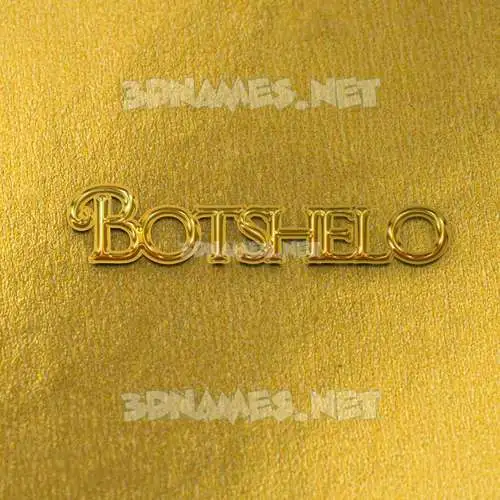 botshelo in All Gold style - 3D name wallpaper botshelo in All Gold style - 3D name wallpaper