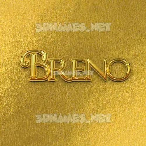 breno in All Gold style - 3D name wallpaper breno in All Gold style - 3D name wallpaper