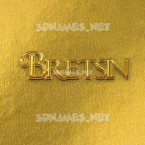 bretsin in All Gold style - 3D name wallpaper bretsin in All Gold style - 3D name wallpaper