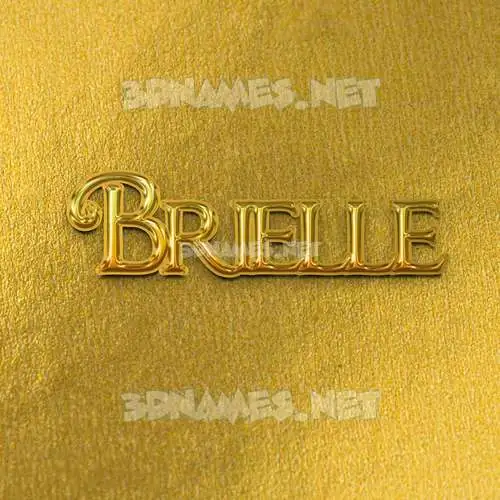 brielle in All Gold style - 3D name wallpaper brielle in All Gold style - 3D name wallpaper