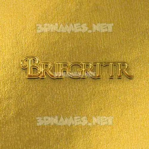 brifgrttr in All Gold style - 3D name wallpaper brifgrttr in All Gold style - 3D name wallpaper