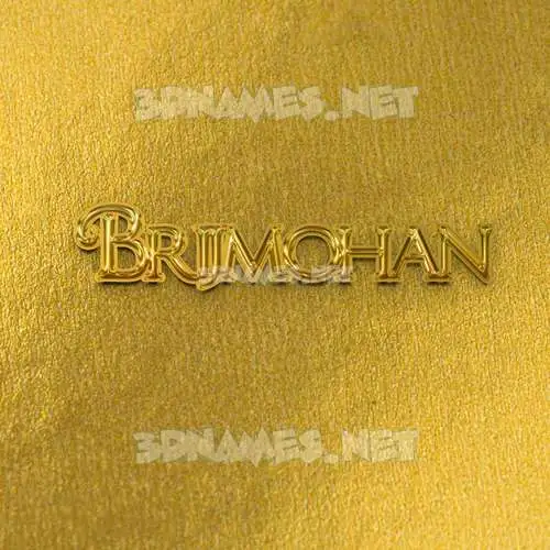 brijmohan in All Gold style - 3D name wallpaper brijmohan in All Gold style - 3D name wallpaper