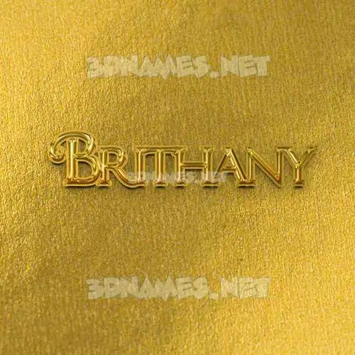 brithany in All Gold style - 3D name wallpaper brithany in All Gold style - 3D name wallpaper
