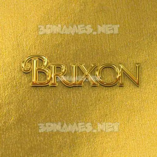 brixon in All Gold style - 3D name wallpaper brixon in All Gold style - 3D name wallpaper