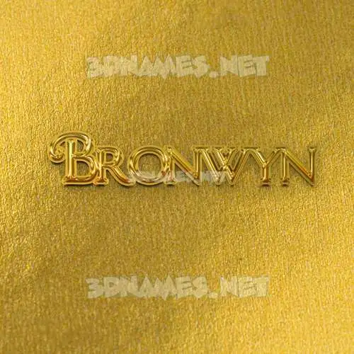 bronwyn in All Gold style - 3D name wallpaper bronwyn in All Gold style - 3D name wallpaper