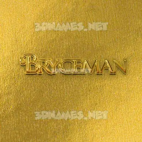 bryceman in All Gold style - 3D name wallpaper bryceman in All Gold style - 3D name wallpaper