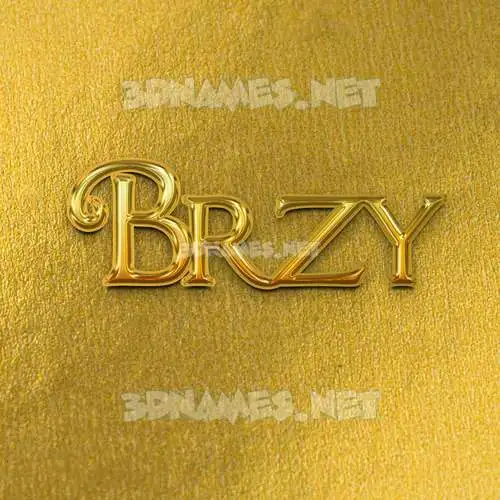 brzy in All Gold style - 3D name wallpaper brzy in All Gold style - 3D name wallpaper