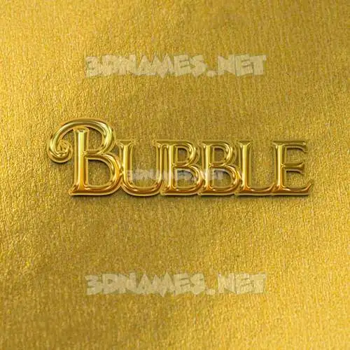 bubble in All Gold style - 3D name wallpaper bubble in All Gold style - 3D name wallpaper