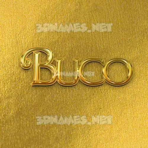 buco in All Gold style - 3D name wallpaper buco in All Gold style - 3D name wallpaper