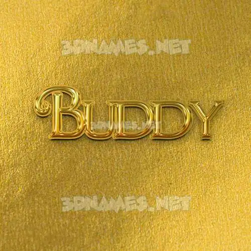buddy in All Gold style - 3D name wallpaper buddy in All Gold style - 3D name wallpaper