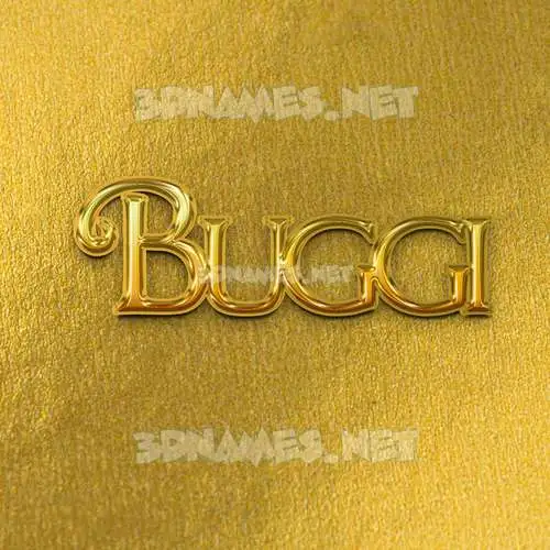 buggi in All Gold style - 3D name wallpaper buggi in All Gold style - 3D name wallpaper