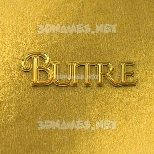 buitre in All Gold style - 3D name wallpaper buitre in All Gold style - 3D name wallpaper