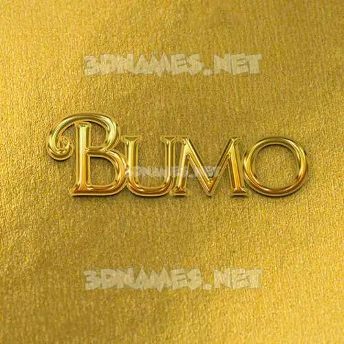 bumo in All Gold style - 3D name wallpaper bumo in All Gold style - 3D name wallpaper