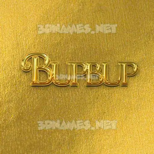 bupbup in All Gold style - 3D name wallpaper bupbup in All Gold style - 3D name wallpaper