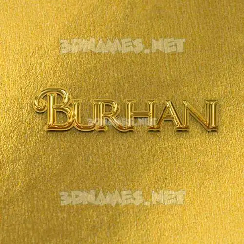 burhani in All Gold style - 3D name wallpaper burhani in All Gold style - 3D name wallpaper