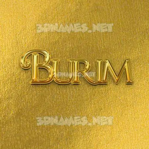 burim in All Gold style - 3D name wallpaper burim in All Gold style - 3D name wallpaper