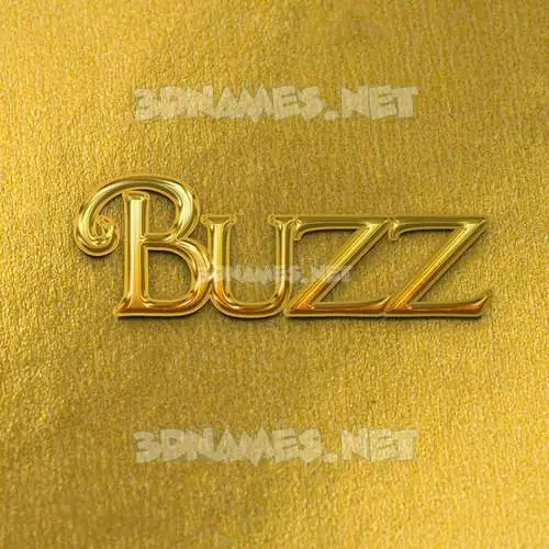buzz in All Gold style - 3D name wallpaper buzz in All Gold style - 3D name wallpaper