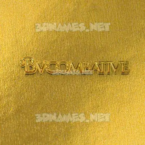 bvcombative in All Gold style - 3D name wallpaper bvcombative in All Gold style - 3D name wallpaper