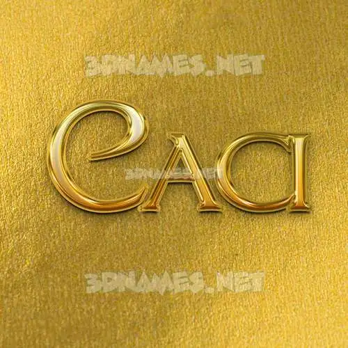 caci in All Gold style - 3D name wallpaper caci in All Gold style - 3D name wallpaper