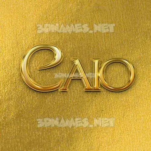 caio in All Gold style - 3D name wallpaper caio in All Gold style - 3D name wallpaper