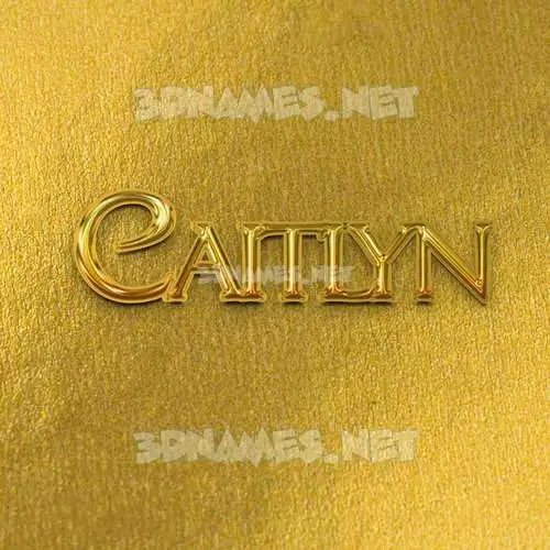 caitlyn in All Gold style - 3D name wallpaper caitlyn in All Gold style - 3D name wallpaper