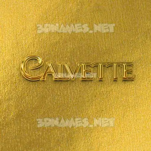 calvette in All Gold style - 3D name wallpaper calvette in All Gold style - 3D name wallpaper