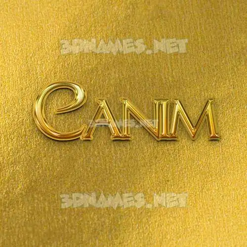 canim in All Gold style - 3D name wallpaper canim in All Gold style - 3D name wallpaper