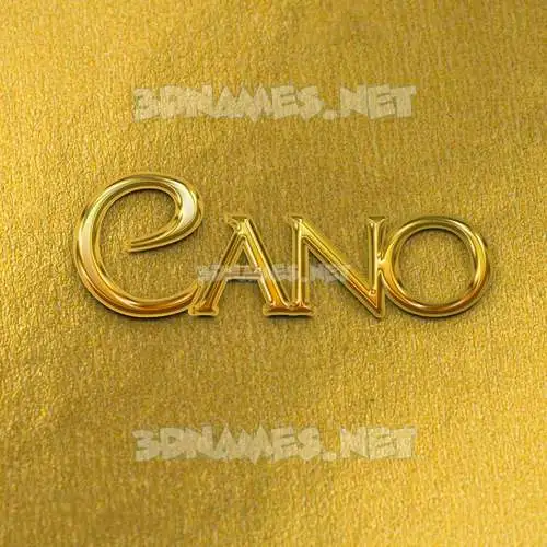 cano in All Gold style - 3D name wallpaper cano in All Gold style - 3D name wallpaper