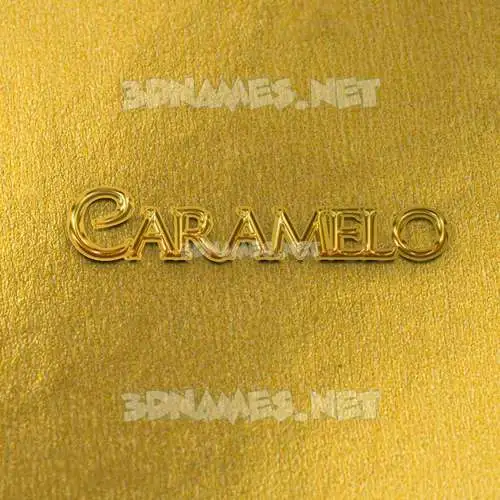 caramelo in All Gold style - 3D name wallpaper caramelo in All Gold style - 3D name wallpaper