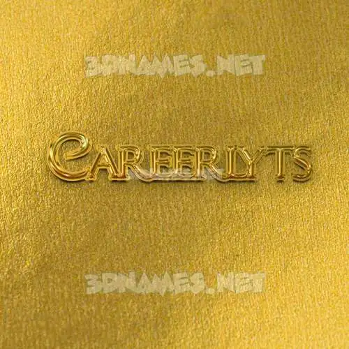 careerlyts in All Gold style - 3D name wallpaper careerlyts in All Gold style - 3D name wallpaper