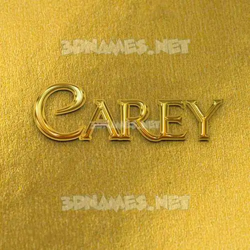 carey in All Gold style - 3D name wallpaper