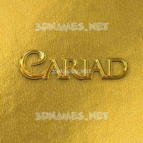 cariad in All Gold style - 3D name wallpaper cariad in All Gold style - 3D name wallpaper