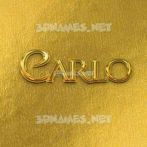 carlo in All Gold style - 3D name wallpaper carlo in All Gold style - 3D name wallpaper