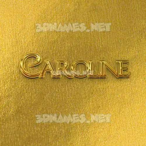 caroline in All Gold style - 3D name wallpaper caroline in All Gold style - 3D name wallpaper