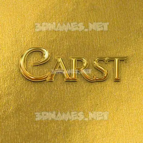 carst in All Gold style - 3D name wallpaper carst in All Gold style - 3D name wallpaper