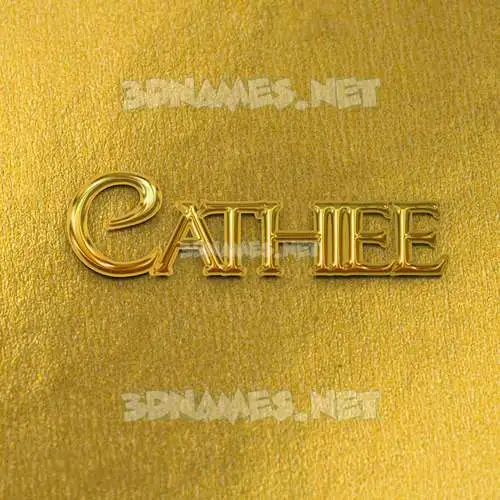 cathiee in All Gold style - 3D name wallpaper cathiee in All Gold style - 3D name wallpaper