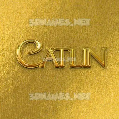catlin in All Gold style - 3D name wallpaper catlin in All Gold style - 3D name wallpaper