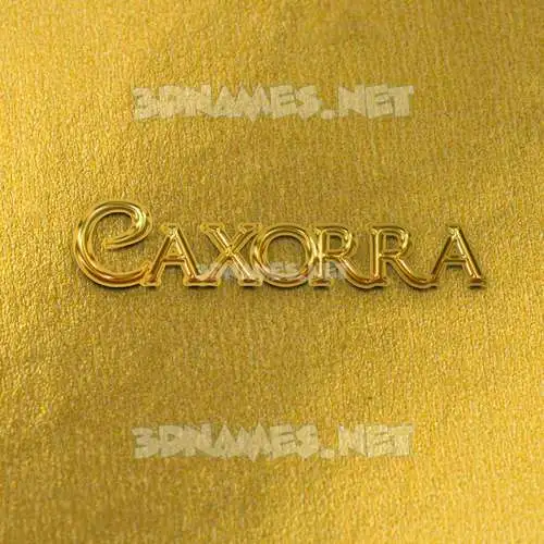 caxorra in All Gold style - 3D name wallpaper caxorra in All Gold style - 3D name wallpaper