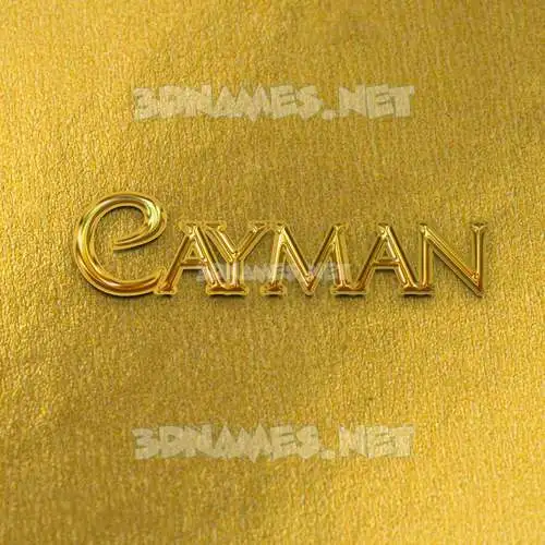 cayman in All Gold style - 3D name wallpaper cayman in All Gold style - 3D name wallpaper