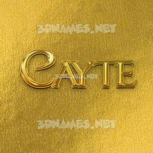 cayte in All Gold style - 3D name wallpaper cayte in All Gold style - 3D name wallpaper