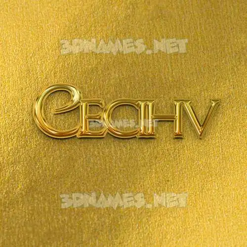 cecihv in All Gold style - 3D name wallpaper cecihv in All Gold style - 3D name wallpaper