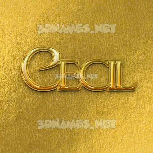 cecil in All Gold style - 3D name wallpaper cecil in All Gold style - 3D name wallpaper