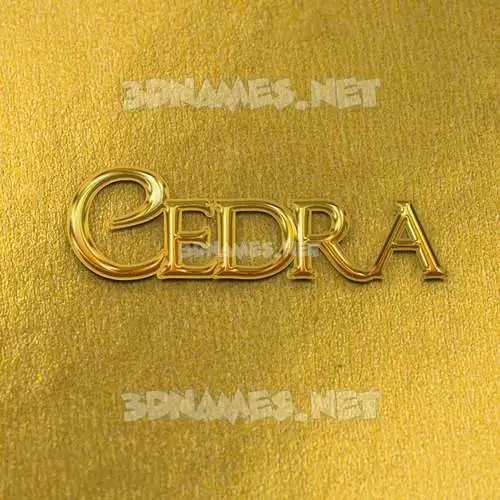 cedra in All Gold style - 3D name wallpaper cedra in All Gold style - 3D name wallpaper